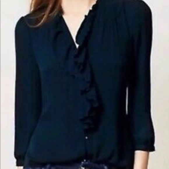 Anthropologie Tops - ANTHROPOLOGIE HD in Paris Ruffles Blouse - size 10